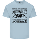 Rugby No Explanation Is Necessary Kids T-Shirt Childrens Light Blue