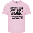 Rugby No Explanation Is Necessary Kids T-Shirt Childrens Light Pink