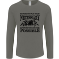 Rugby No Explanation Is Necessary Mens Long Sleeve T-Shirt Charcoal