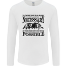 Rugby No Explanation Is Necessary Mens Long Sleeve T-Shirt White