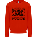 Rugby No Explanation Is Necessary Mens Sweatshirt Jumper Bright Red