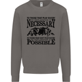 Rugby No Explanation Is Necessary Mens Sweatshirt Jumper Charcoal