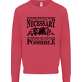 Rugby No Explanation Is Necessary Mens Sweatshirt Jumper Heliconia