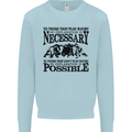 Rugby No Explanation Is Necessary Mens Sweatshirt Jumper Light Blue