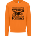 Rugby No Explanation Is Necessary Mens Sweatshirt Jumper Orange