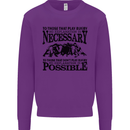 Rugby No Explanation Is Necessary Mens Sweatshirt Jumper Purple