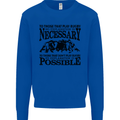 Rugby No Explanation Is Necessary Mens Sweatshirt Jumper Royal Blue