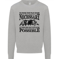 Rugby No Explanation Is Necessary Mens Sweatshirt Jumper Sports Grey