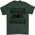 Rugby No Explanation Is Necessary Mens T-Shirt Cotton Gildan Forest Green