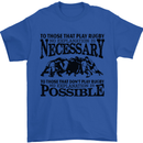 Rugby No Explanation Is Necessary Mens T-Shirt Cotton Gildan Royal Blue
