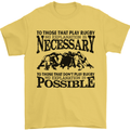 Rugby No Explanation Is Necessary Mens T-Shirt Cotton Gildan Yellow