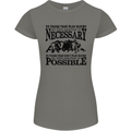 Rugby No Explanation Is Necessary Womens Petite Cut T-Shirt Charcoal