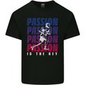 Rugby Passion Is the Key Player Union Mens Cotton T-Shirt Tee Top Black