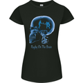 Rugby on the Brain Funny Union Player Womens Petite Cut T-Shirt Black