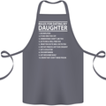 Rules for Dating My Daughter Father's Day Cotton Apron 100% Organic Steel