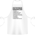 Rules for Dating My Daughter Father's Day Cotton Apron 100% Organic White