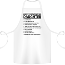 Rules for Dating My Daughter Father's Day Cotton Apron 100% Organic White