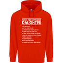 Rules for Dating My Daughter Father's Day Mens 80% Cotton Hoodie Bright Red