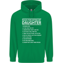 Rules for Dating My Daughter Father's Day Mens 80% Cotton Hoodie Irish Green