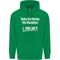 Rules for Dating My Daughter Father's Day Mens 80% Cotton Hoodie Irish Green