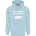 Rules for Dating My Daughter Father's Day Mens 80% Cotton Hoodie Light Blue