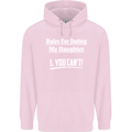 Rules for Dating My Daughter Father's Day Mens 80% Cotton Hoodie Light Pink