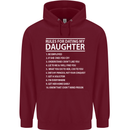Rules for Dating My Daughter Father's Day Mens 80% Cotton Hoodie Maroon
