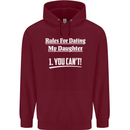 Rules for Dating My Daughter Father's Day Mens 80% Cotton Hoodie Maroon
