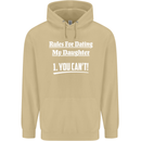 Rules for Dating My Daughter Father's Day Mens 80% Cotton Hoodie Sand