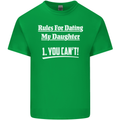 Rules for Dating My Daughter Father's Day Mens Cotton T-Shirt Tee Top Irish Green