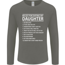 Rules for Dating My Daughter Father's Day Mens Long Sleeve T-Shirt Charcoal