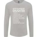 Rules for Dating My Daughter Father's Day Mens Long Sleeve T-Shirt Sports Grey