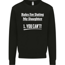 Rules for Dating My Daughter Father's Day Mens Sweatshirt Jumper Black