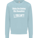 Rules for Dating My Daughter Father's Day Mens Sweatshirt Jumper Light Blue