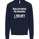Rules for Dating My Daughter Father's Day Mens Sweatshirt Jumper Navy Blue