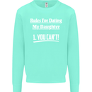 Rules for Dating My Daughter Father's Day Mens Sweatshirt Jumper Peppermint