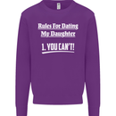 Rules for Dating My Daughter Father's Day Mens Sweatshirt Jumper Purple