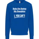Rules for Dating My Daughter Father's Day Mens Sweatshirt Jumper Royal Blue