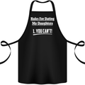 Rules for Dating My Daughters Father's Day Cotton Apron 100% Organic Black