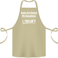 Rules for Dating My Daughters Father's Day Cotton Apron 100% Organic Khaki