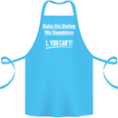 Rules for Dating My Daughters Father's Day Cotton Apron 100% Organic Turquoise