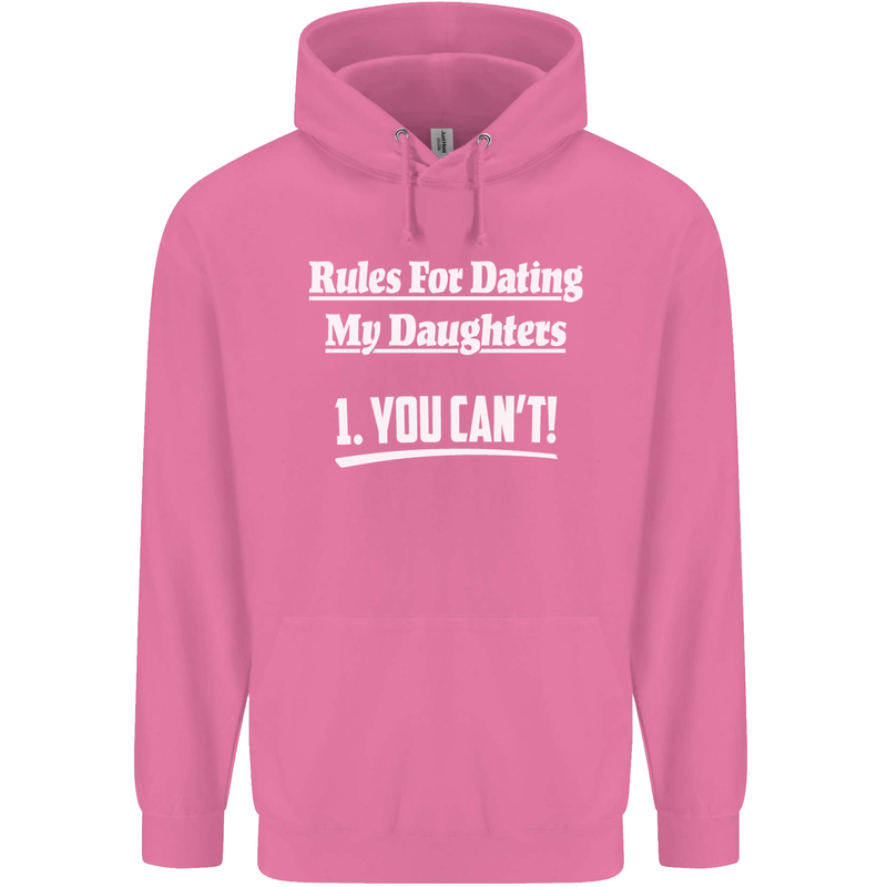 Rules for Dating My Daughters Father's Day Mens 80% Cotton Hoodie Azelea