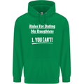 Rules for Dating My Daughters Father's Day Mens 80% Cotton Hoodie Irish Green