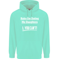 Rules for Dating My Daughters Father's Day Mens 80% Cotton Hoodie Peppermint