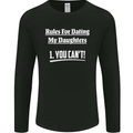 Rules for Dating My Daughters Father's Day Mens Long Sleeve T-Shirt Black