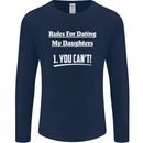 Rules for Dating My Daughters Father's Day Mens Long Sleeve T-Shirt Navy Blue
