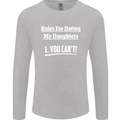 Rules for Dating My Daughters Father's Day Mens Long Sleeve T-Shirt Sports Grey