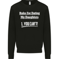 Rules for Dating My Daughters Father's Day Mens Sweatshirt Jumper Black