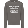 Rules for Dating My Daughters Father's Day Mens Sweatshirt Jumper Charcoal