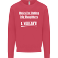 Rules for Dating My Daughters Father's Day Mens Sweatshirt Jumper Heliconia